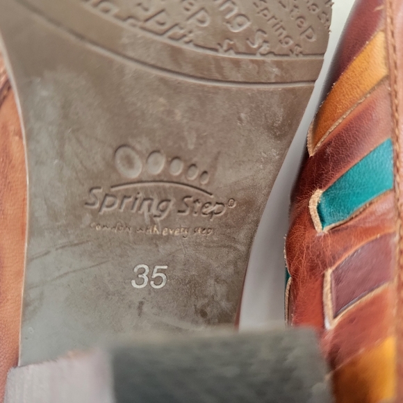 L’Artiste by Spring Step Brilliance Pump multi color leather woven unique size 5 - Picture 4 of 8